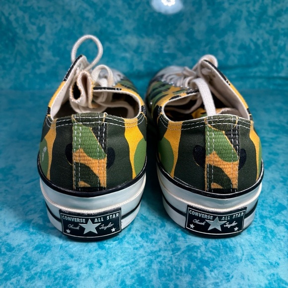 Converse Chuck 70 Men’s Low Top Canvas Green Camo Print Shoes Size 10 - Picture 7 of 7
